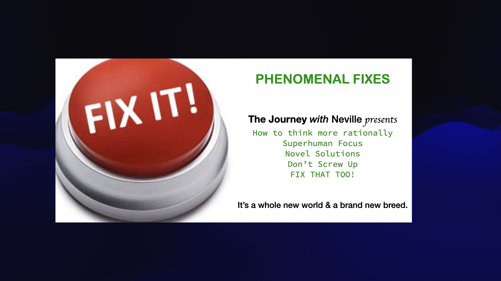 Fixes for an Awesome Lifestyle.