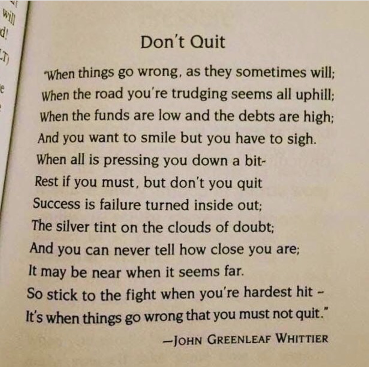 Don't Quit